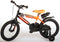 Volare Sportivo Kinderfiets - Jongens - 16 inch - Neon Oranje Zwart - 95% afgemonteerd