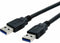 USB 3.0 A to USB A Cable NANOCABLE 10.01.1002 Black