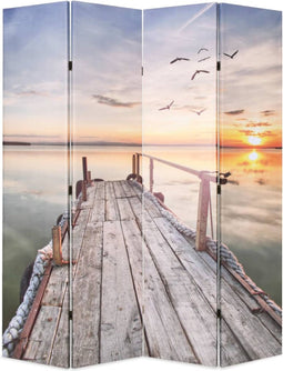 vidaXL - Kamerscherm - inklapbaar - meer - 160x170 - cm