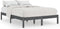 vidaXL - Bedframe - massief - grenenhout - grijs - 120x200 - cm