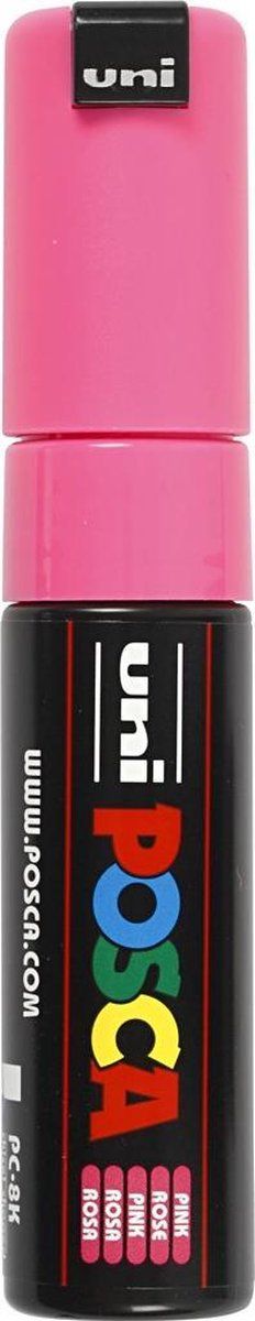 Posca - Verfstift posca pc8k b schuin roze