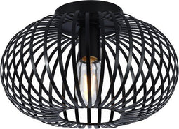SensaHome 78174BK - Plafondlamp - Industrieel wire kooi design - Zwart (30)