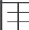 vidaXL - Hoofdbord - 75 - cm - metaal - zwart