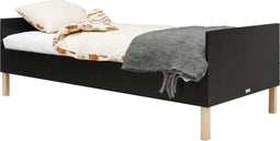 Bopita Floris bed 90x200 - Mat Zwart/Naturel