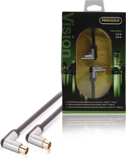 Profigold PROV8803 - Coaxkabel - 300 cm - 99,996% zuurstofvrij koper - Zwart