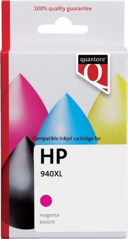 Inktcartridge quantore hp 940xl c4908cn hc rood | 1 stuk
