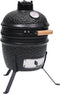 vidaXL Kamado barbecue 2-in-1 56 cm keramiek rood