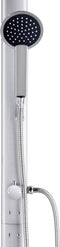 vidaXL Buitendouche met grijze basis 220 cm aluminium
