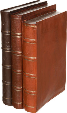 J-Line decoratie Boeken - polyresin - bruin - large