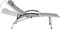 vidaXL - Ligbed - aluminium - en - textileen - taupe