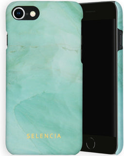 Selencia Hoesje Geschikt voor iPhone SE (2022) / SE (2020) / 8 / 7 / 6s / 6 Hoesje - Selencia Maya Fashion Backcover - groen