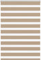 vidaXL - Zebra - Blind - 110x100 - cm - stofbreedte - 105,9 - cm - polyester - zandbruin