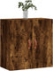 vidaXL - Wandkast - 60x31x60 - cm - bewerkt - hout - gerookt - eikenkleurig