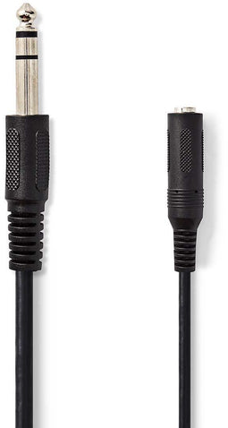 Nedis CAGP23050BK50 - Stereo audiokabel 6,35 mm - 500 cm - Zwart