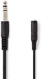 Nedis CAGP23050BK50 - Stereo audiokabel 6,35 mm - 500 cm - Zwart