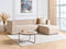 LAXA - Hoekbank 4-zits - Beige - Linkszijdig - Polyester