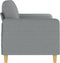 vidaXL - Tweezitsbank - 140 - cm - stof - lichtgrijs