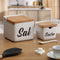 Suikerpot Versa SUCRE Wit Keramisch 8,8 x 8,5 x 8,8 cm