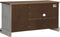 vidaXL - Tv-meubel - HALDEN - met - schuifdeur - wit - 110x40x60 - cm - massief - hout