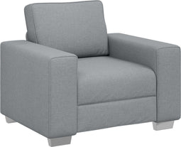 vidaXL - Lichtgrijze - Fauteuil - - - 59 - cm - Bekleding
