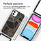 iMoshion iPhone 11 - Hoesje met Koord - Verstelbaar Koord - Zwart / Meerkleurig / Goud / Black Graphic