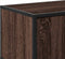 vidaXL - Tv-meubel - 160x35x41 - cm - bewerkt - hout - metaal - bruin - eikenkleur