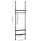 SoBuy KLS07-SCH - Telescoop Kledingrek - Verstelbaar B(52-80) x H(233-295) cm - Zwart