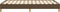 vidaXL - Bedframe - zonder - matras - 120x190 - cm - stof - donkerbruin