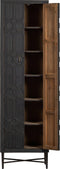 BePureHome Bequest Hoge Kast - Hout - Zwart - 210x60x40