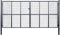 vidaXL - Gaaspoort - 400x200 - cm - gegalvaniseerd - staal - grijs