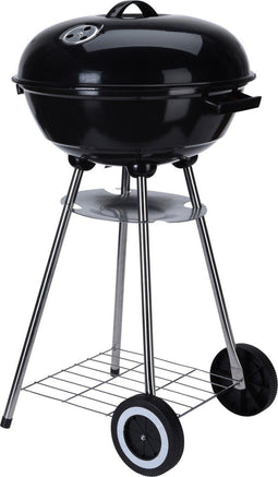 Kogelgrill houtskoolbarbecue op wielen Ø46 cm.