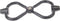 Vk Dubbelslot - Fietsslot - 300 X 14 Mm Zwart