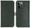Selencia iPhone 15 Pro Max - Echt Lederen Bookcase - 3 Pashouders - Groen