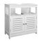 Esituro SBP0023 - Onder wastafel kast - 2 deuren - MDF - 60 x 60 x 30 cm - Landelijke stijl - Wit