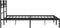 vidaXL - Bedframe - met - hoofdbord - metaal - zwart - 160x200 - cm