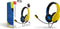 PDP LVL40 - Gaming headset - Ruisonderdrukkende microfoon - Blauw Geel Zwart