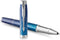 Parker IM Submerge rollerballpen | premium lak met blauw kleurverloop op roestvrij staal met chroomafwerking | fijne penpunt met zwarte inkt navulling | geschenkdoos
