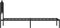 vidaXL - Bedframe - met - hoofdbord - metaal - zwart - 90x200 - cm