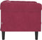 vidaXL Fauteuil fluweel wijnrood