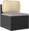 vidaXL - Ligbedkussen - voor - Rugleuning - Beige - 70x40x12 - cm - Oxford - Stof