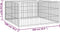 vidaXL - Hondenkennel - 20 - panelen - 100x50 - cm - gepoedercoat - staal - zwart