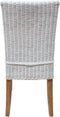 SVJ Eetkamerstoel Vierkant - 60 x 48 x 98 cm - Rotan - Wit