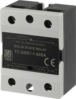 TRU COMPONENTS Halfgeleiderrelais TC-GSR-1-60DA 60 A Schakelspanning (max.): 480 V/AC 1 stuk(s)