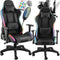 tectake® Tartaros - Gamingstoel - Massagefunctie LED-verlichting - Zwart