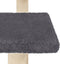 vidaXL - Krabpalen - met - platforms - 98,5 - cm - donkergrijs