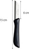 Solingen Veelzijdig Schilmesje - RVS Lemmet 16 cm - Dun Heft - Zwart