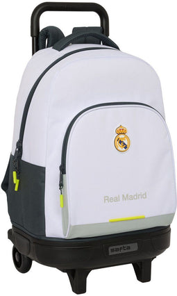 Real Madrid C.F. - Schoolrugzak - Ergonomische bekleding - Wit 33 x 45 x 22 cm