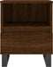 vidaXL - Nachtkastje - 40x35x50 - cm - bewerkt - hout - bruin - eikenkleur
