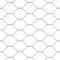 vidaXL - Hexagon - Hek - Grijs - 1x100 - m - Staal