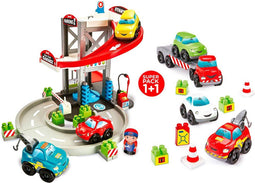 Abrick Garage met Transporter en Auto's